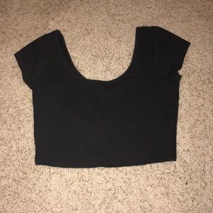 Black crop top